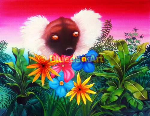 🔴 Lemur Surreal Portrait © BluedarkArt TheChameleonArt 🔸 Buy / Download 🔴